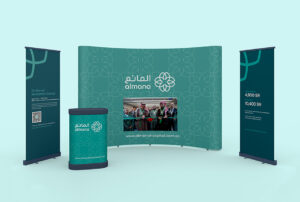 I will design arabic backdrop, trade show exhibition booths, tent